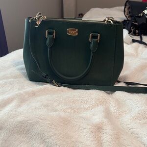 Stylish Green Satchel by [Michael Kors]